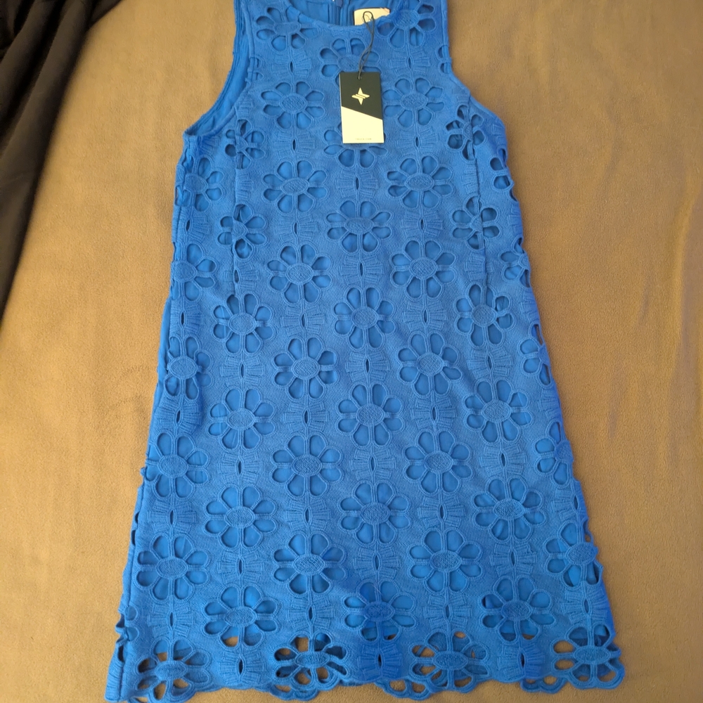 Tuckernuck Royal Blue Floral Dress